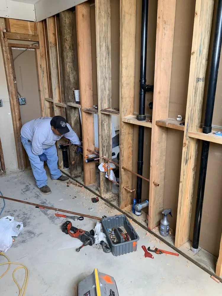 Commercial rough-in plumbing for Water Heater Replacement in Westlawn